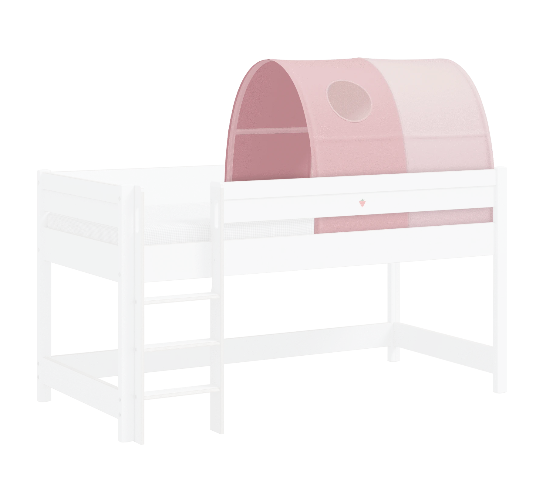 Овална тента за двуетажно легло «Montes» цвят розов