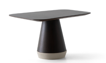 Холна маса «Arte» с естествен фурнир, размер 75х43х60см