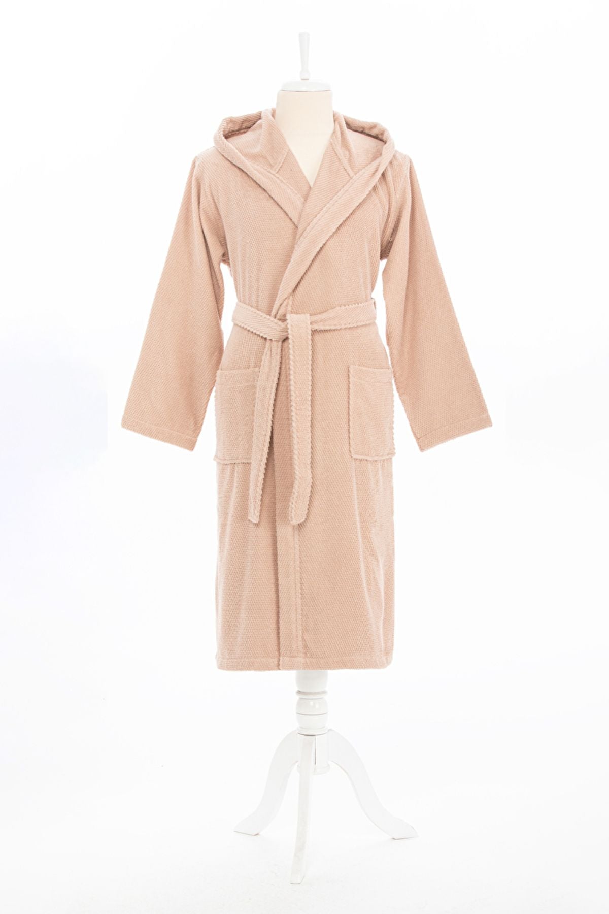 Халат за баня «Fashion Line/Bej» с качулка, размер S/M