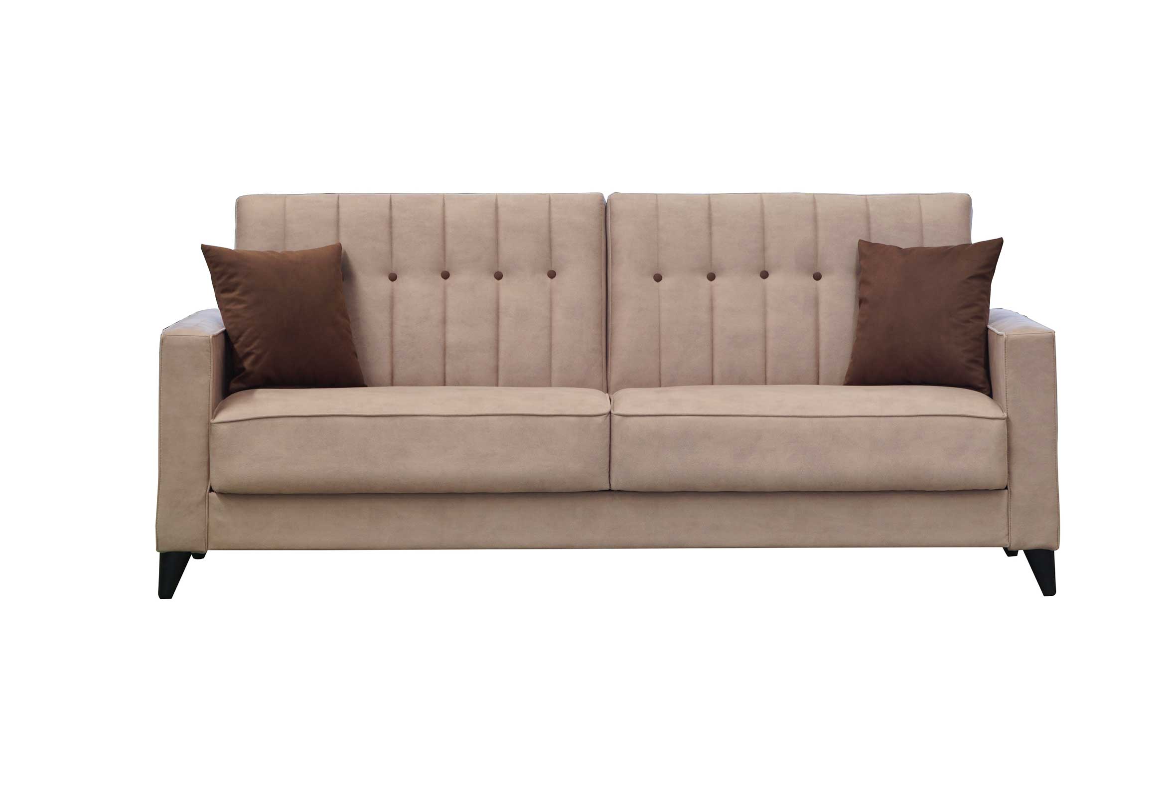 Триместен разтегателен диван «Baron» + 2 декоративни възглавници, ширина 215см