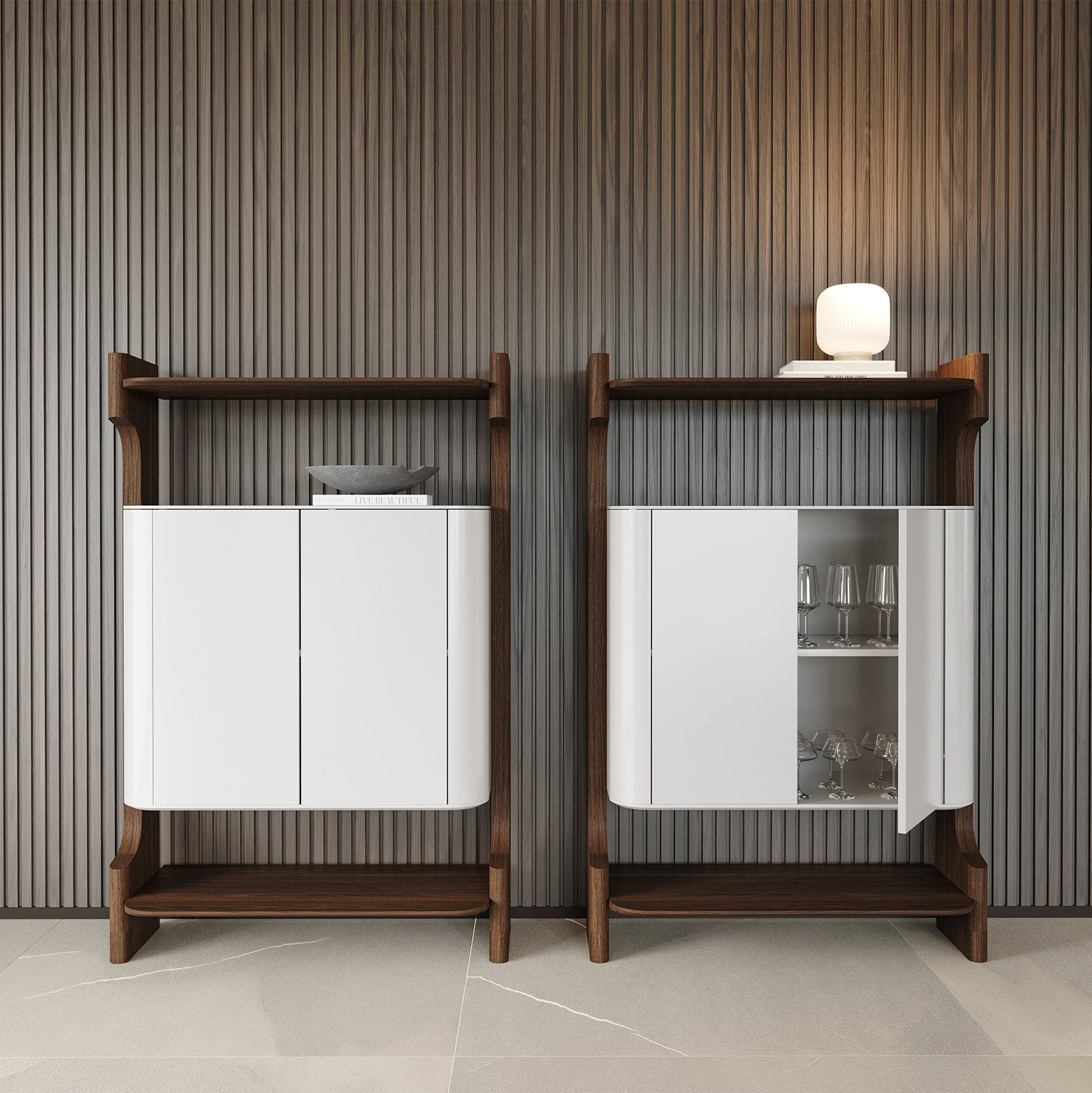 Бюфет «Bloom» с естествен фурнир, размер 107х160х45см