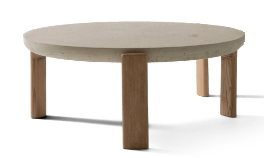 Холна маса «Bodrum» с травертин, размер 105х31х105см