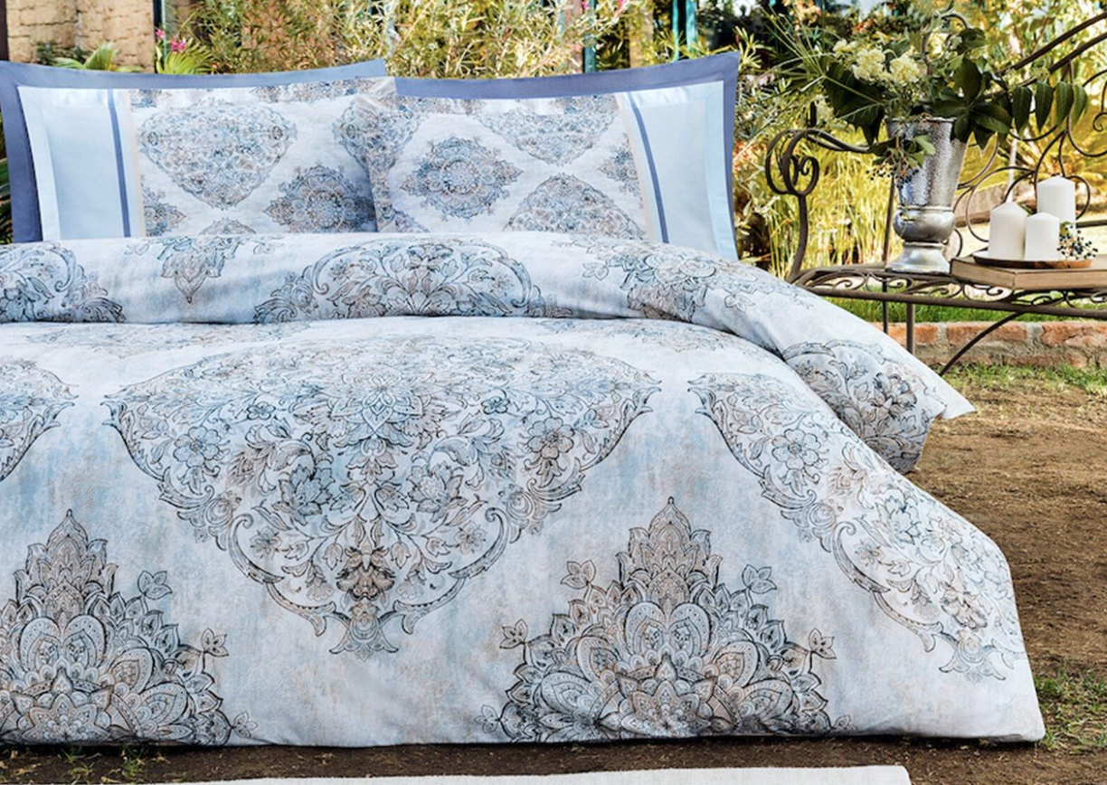 Двоен спален комплект «Bej Ethnique» - 4 части, ранфорс