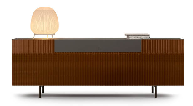 Бюфет «Charm» с релефно стъкло, с две чекмеджета, размер 200х68х50см