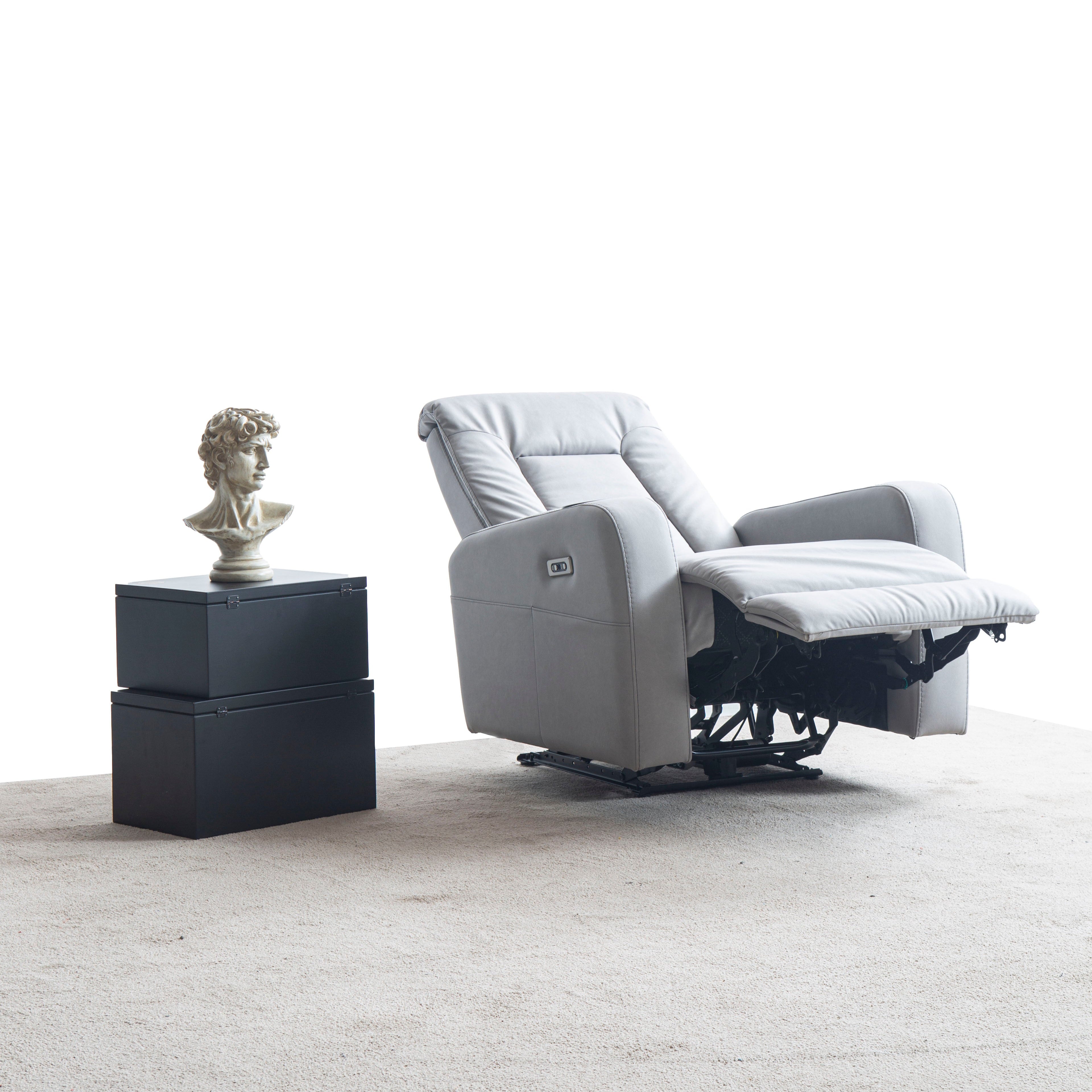 Кресло «Cunda» с електрически релакс механизъм, USB зарядна станция