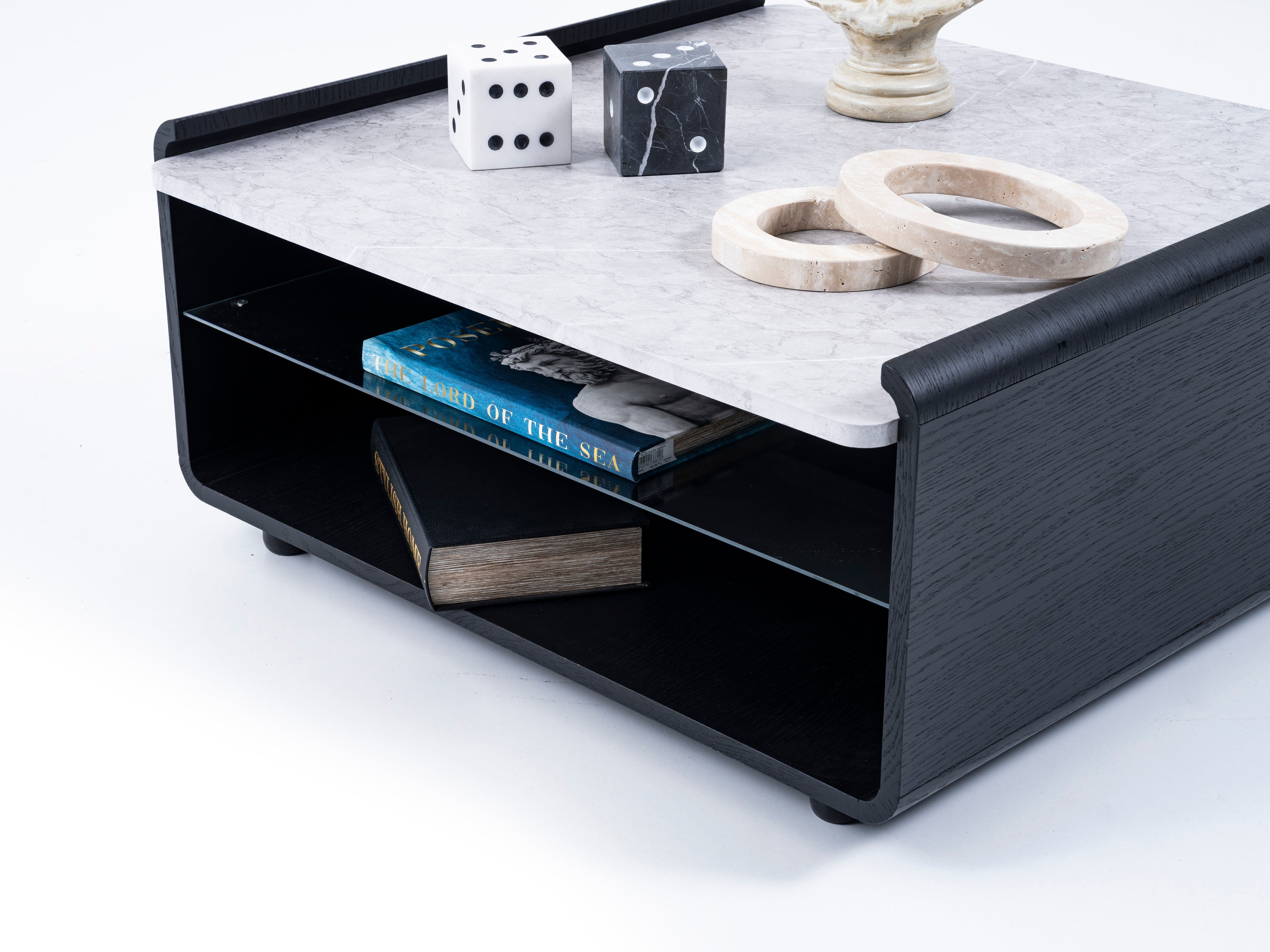 Холна маса «Bahar» с керамичен плот, размер 83х45х83см