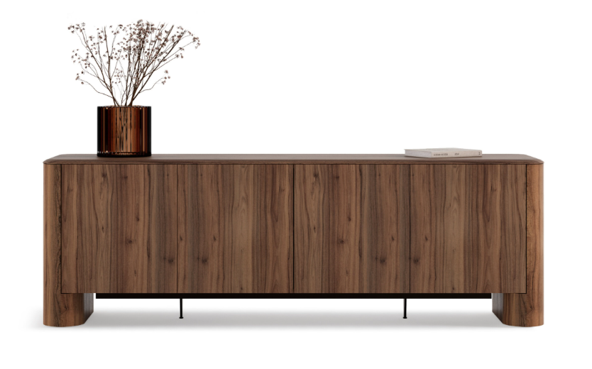 Бюфет «Enna» с керамично покритие, с естествен фурнир, размер 240х79х52см