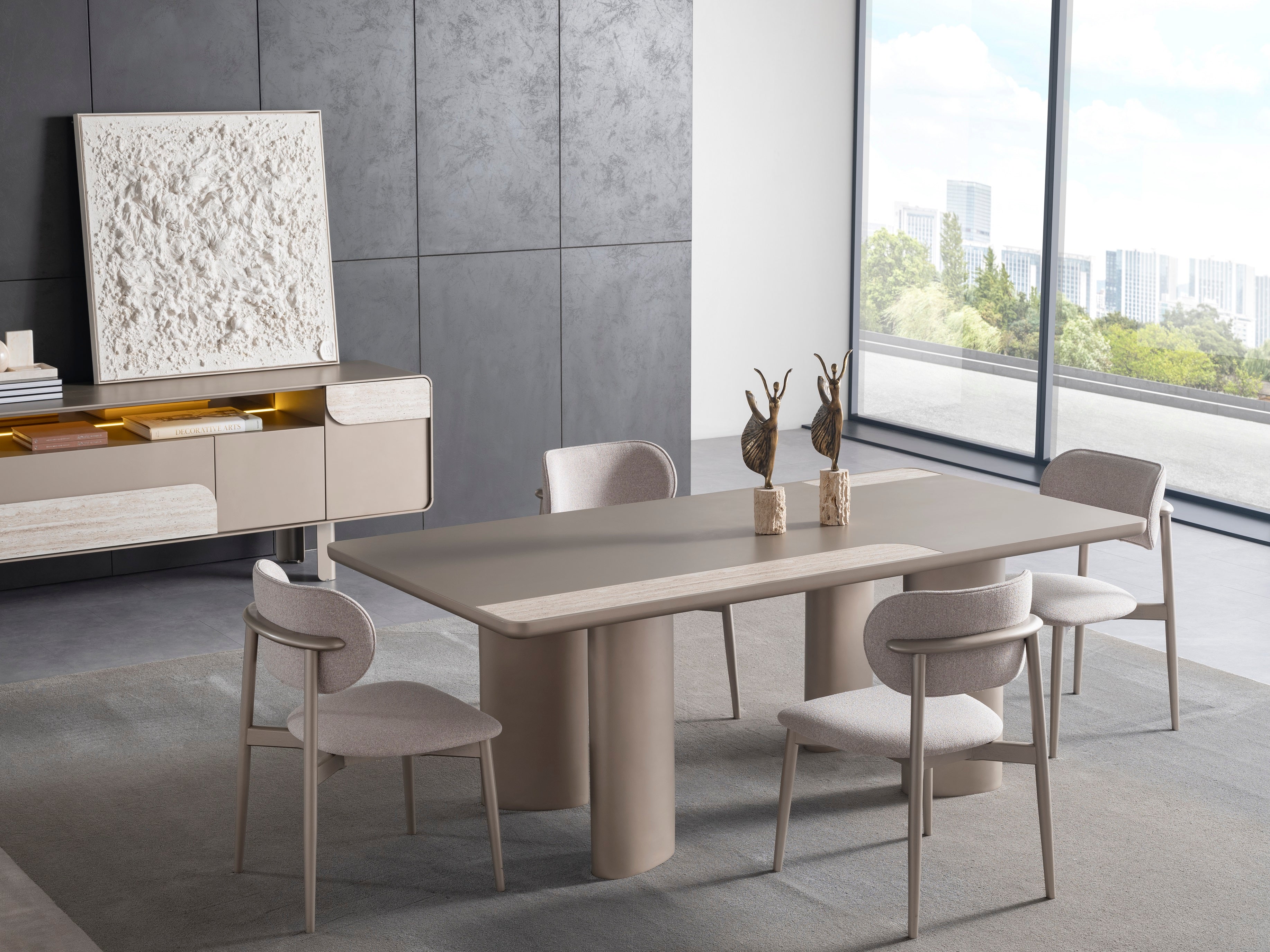 Трапезна маса «Aqua G» с размер 208х77х105см