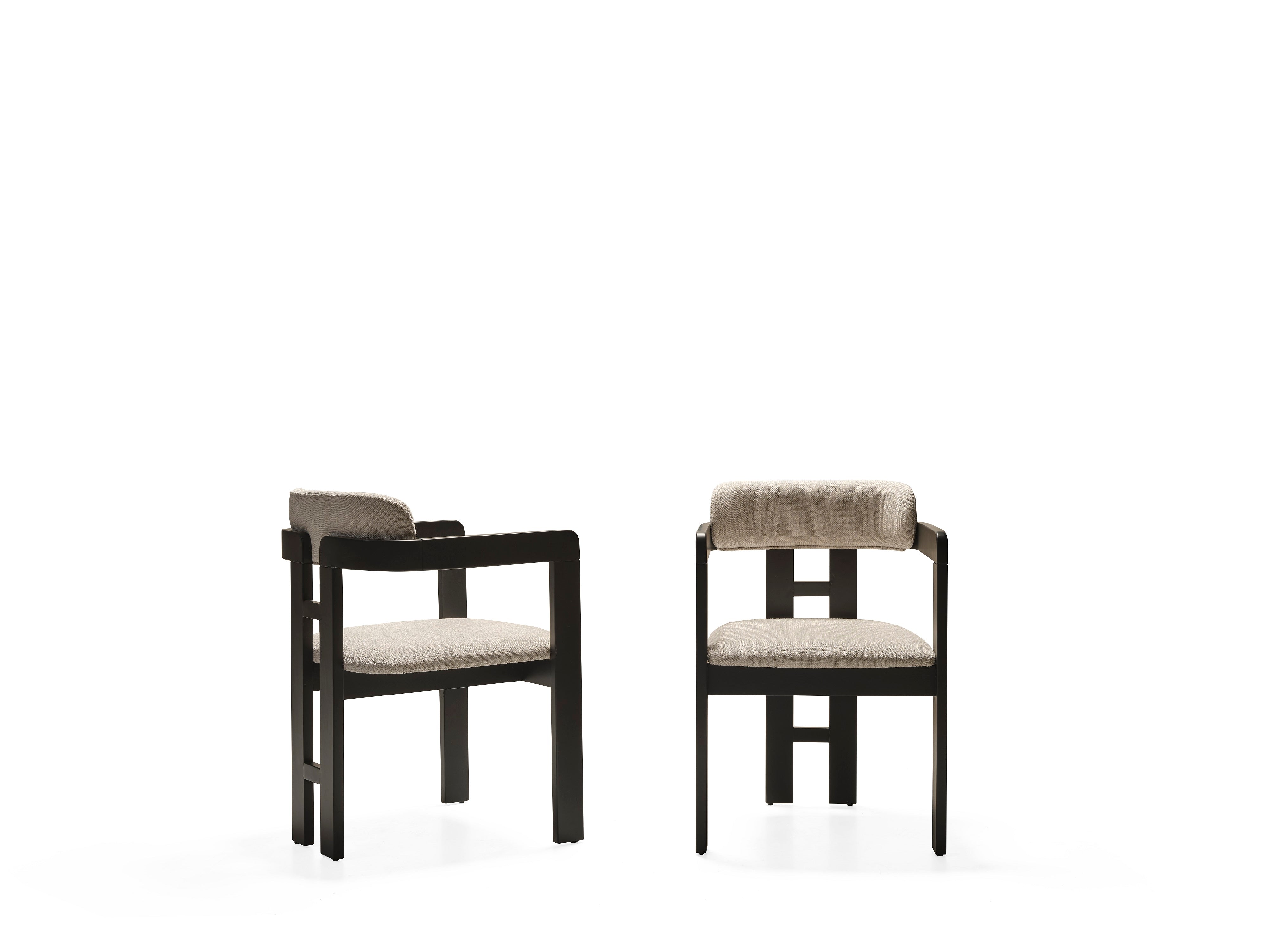 Трапезен стол «Cross Arm» с тапицерия