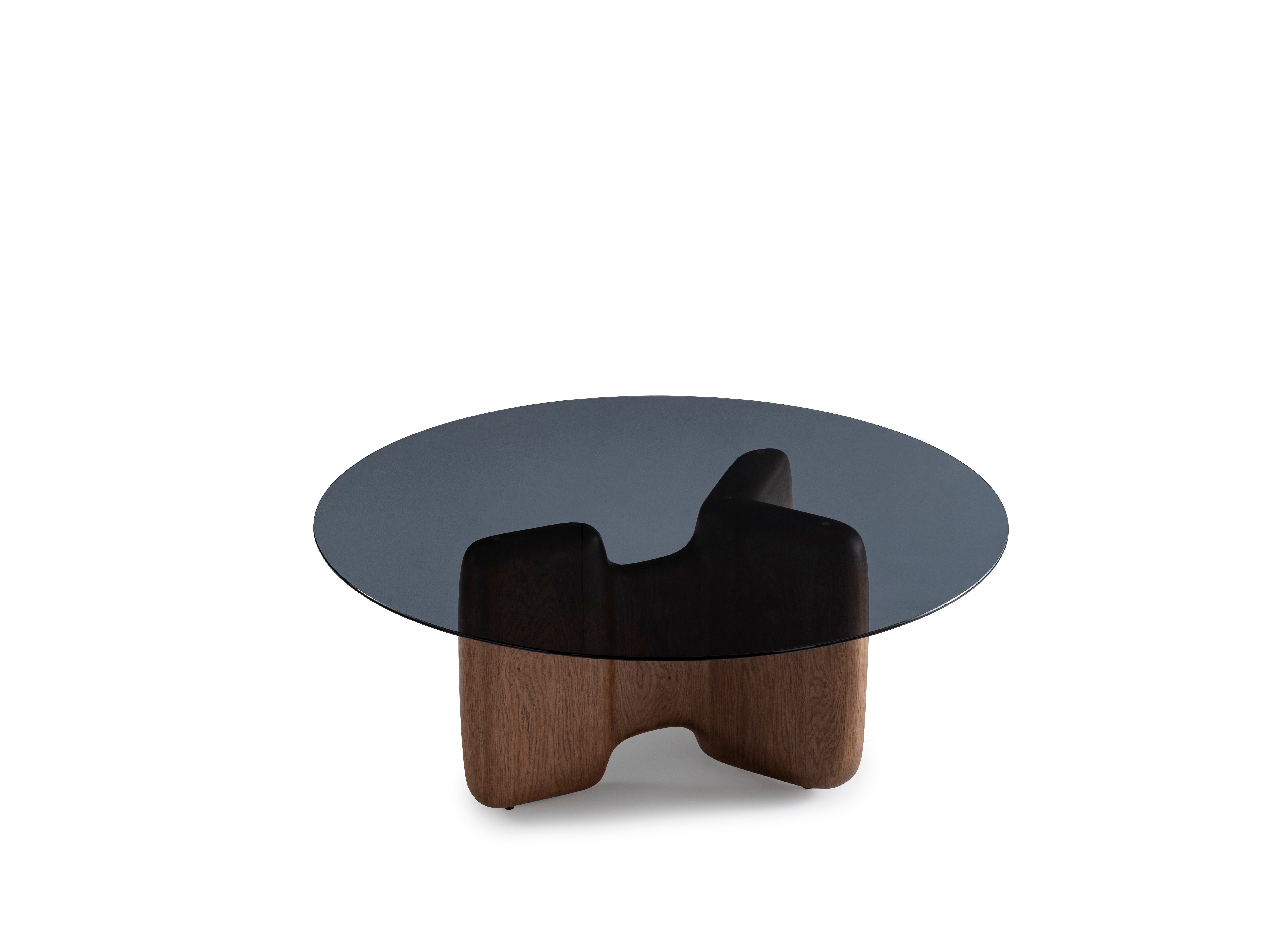 Трапезна маса «Oddo Glass» + стъклен плот, размер 160х76х160см