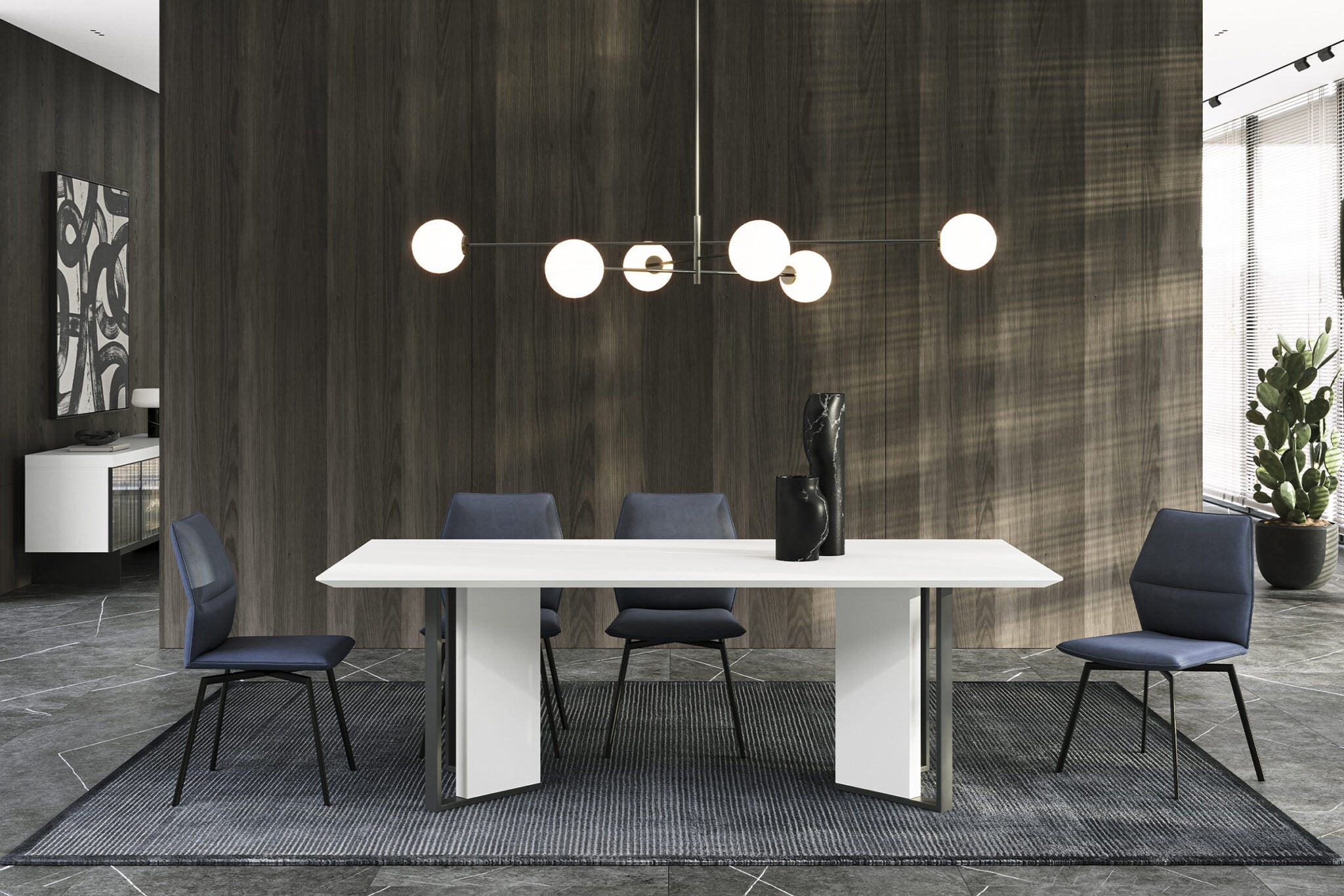 Трапезна маса «Hiro» с естествен фурнир