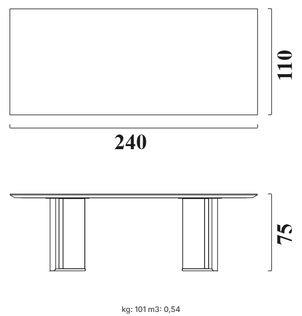 Трапезна маса «Hiro» с естествен фурнир