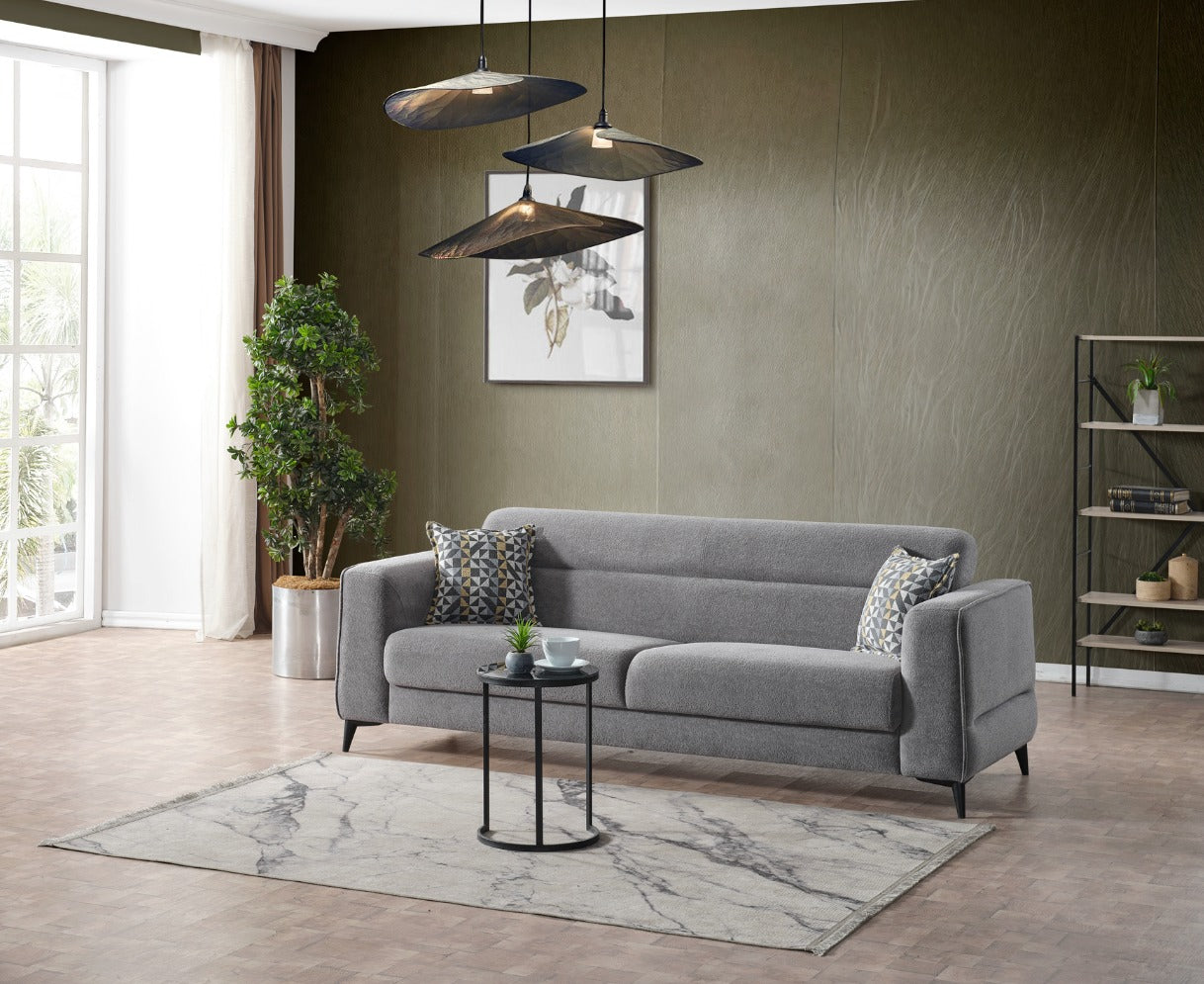 Триместен разтегателен диван «Ibiza» + 2 декоративни възглавници, с място за съхранение, ширина 237см