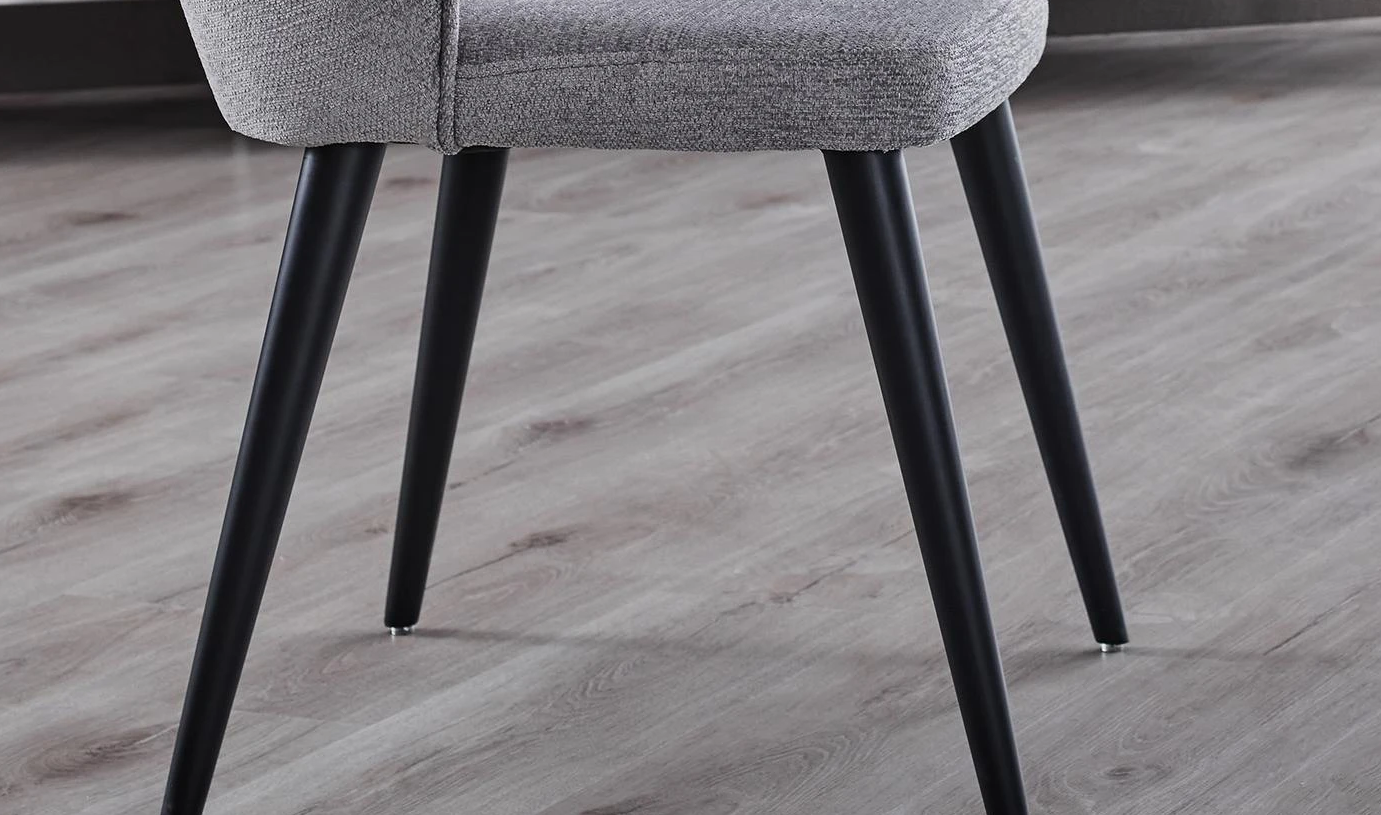 Трапезен стол «Legato Black» с тапицерия