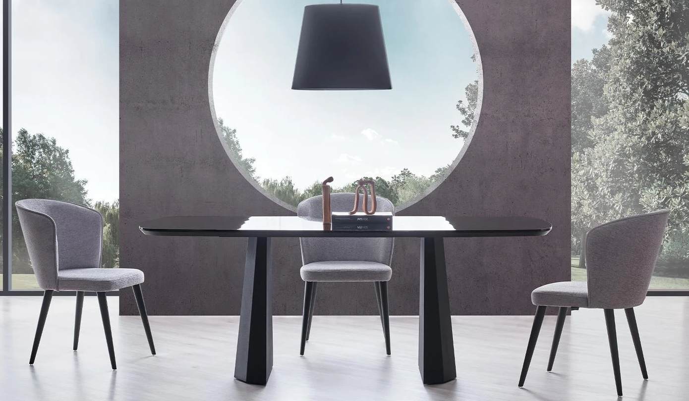 Трапезна маса «Legato Black» с размер 200х76х100см