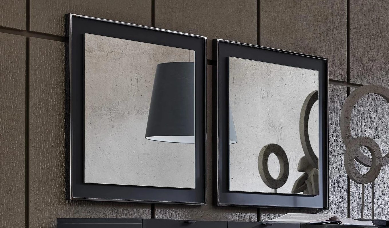 Огледало за бюфет «Legato Black» с размер 70х70х3см