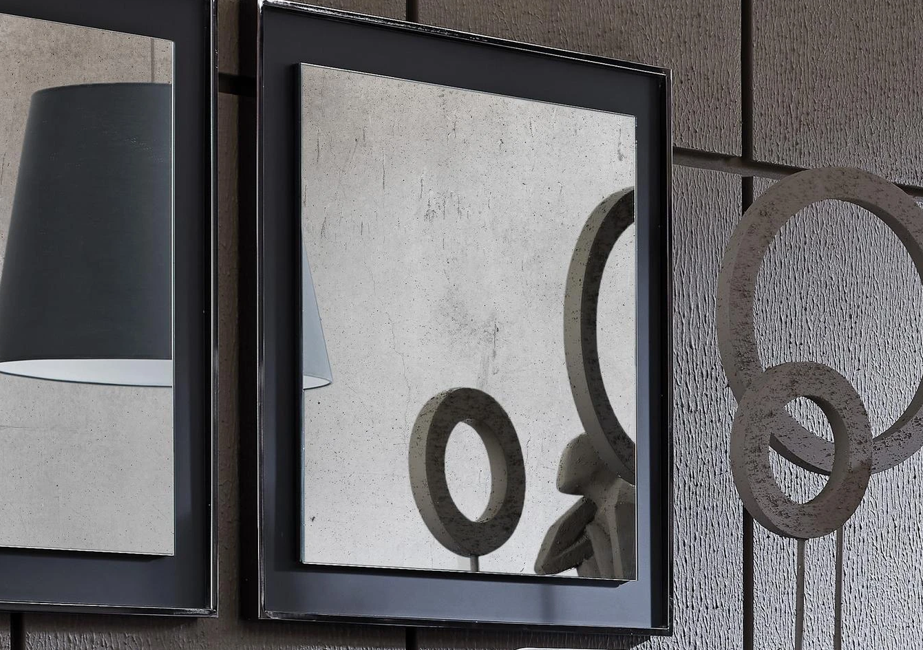 Огледало за бюфет «Legato Black» с размер 70х70х3см