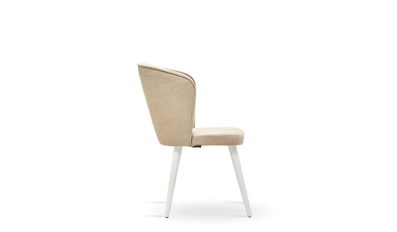 Трапезен стол «Legato White» с тапицерия