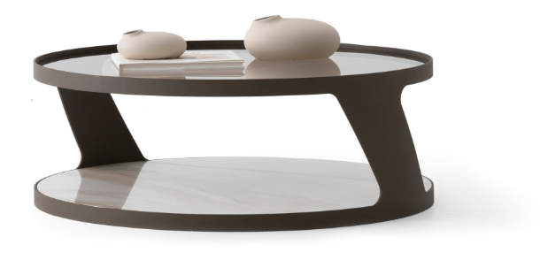 Холна маса «Linus» с керамичен плот, размер 97х35х97см