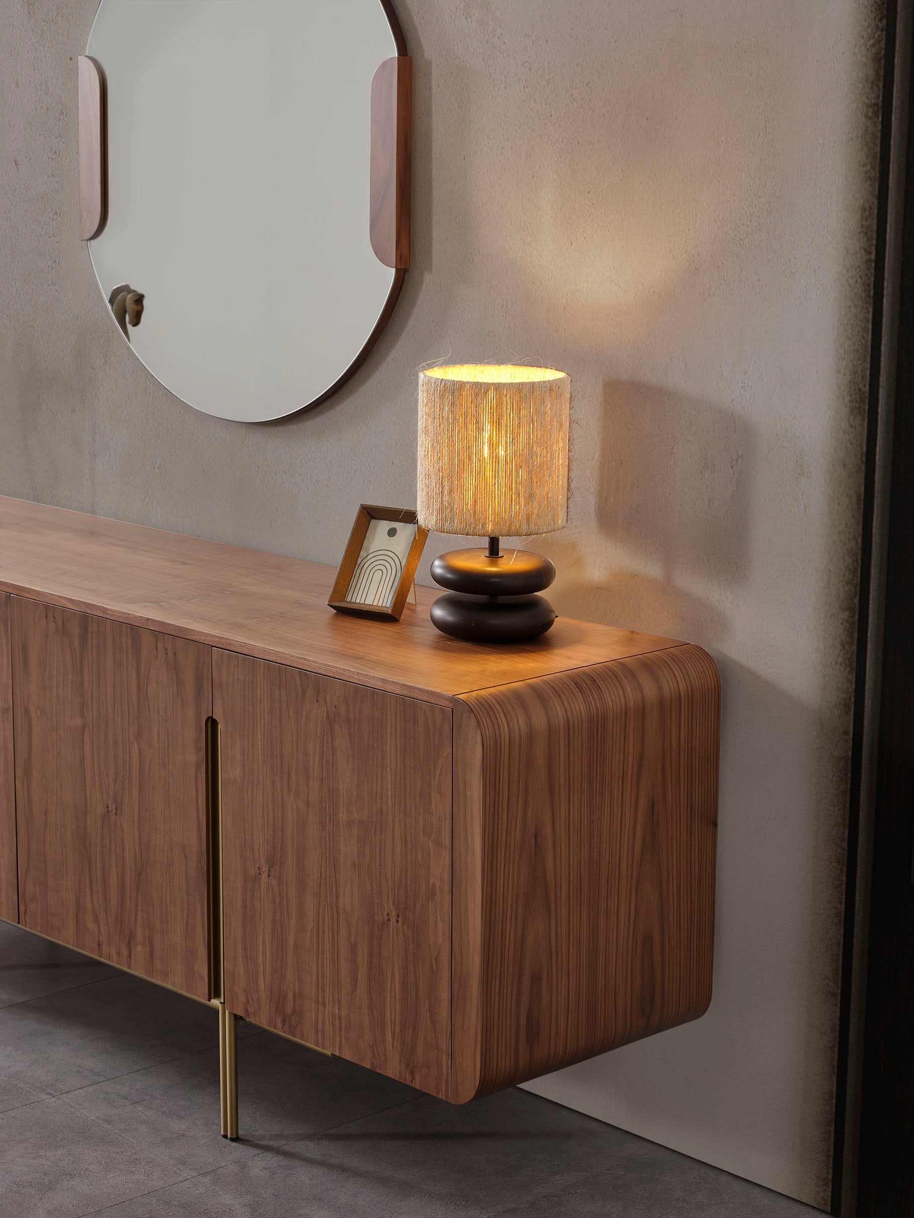 Бюфет «MK 30» + огледало, с естествен фурнир