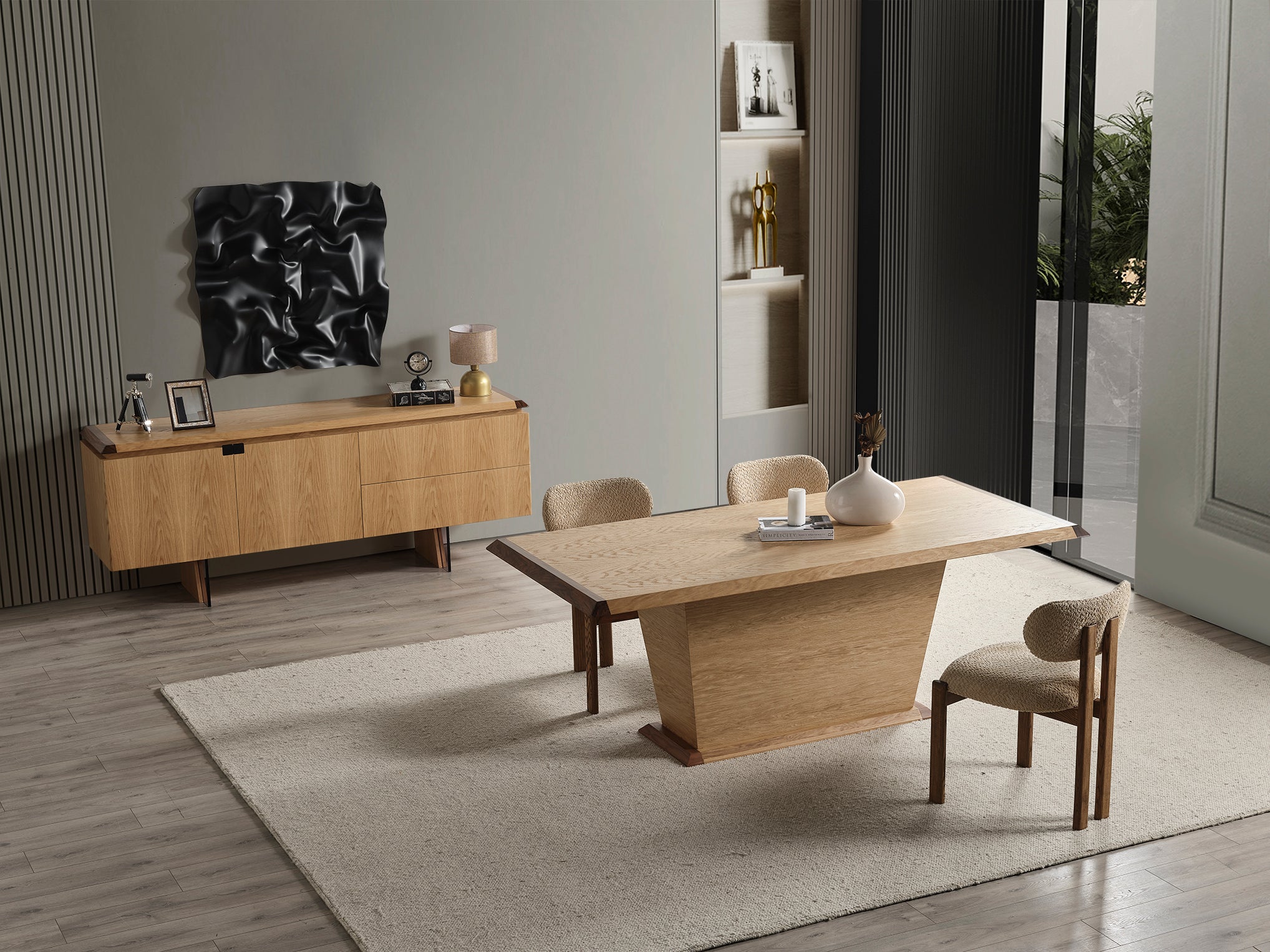 Трапезна маса «МS 40» с размер 210х78х99см