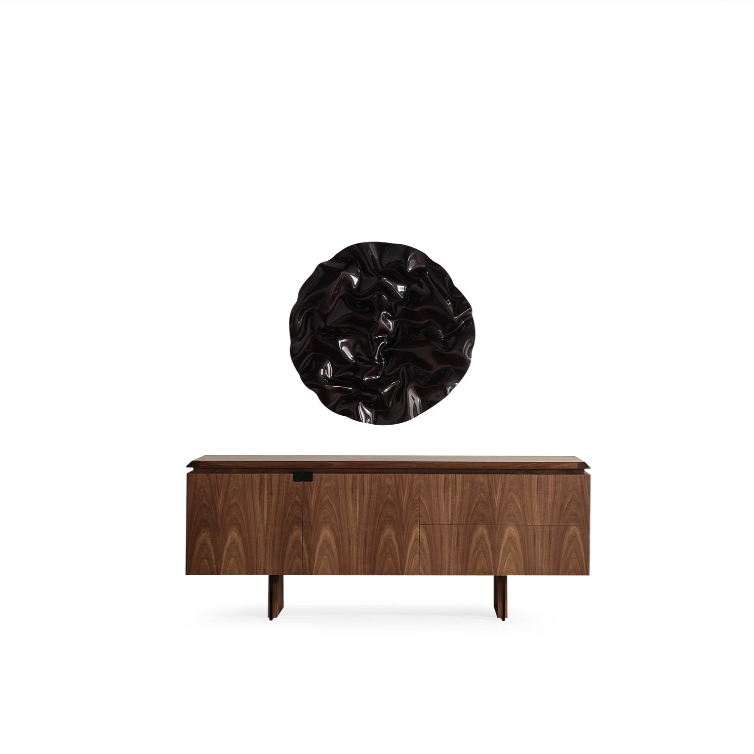 Бюфет «MK 41» с естествен фурнир, размер 208х82х49см