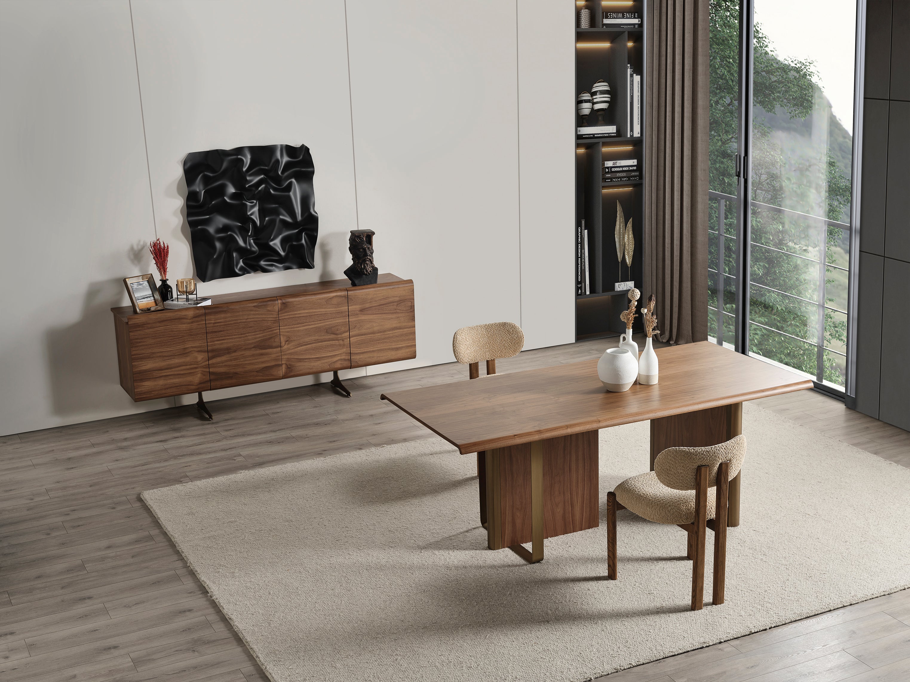 Трапезна маса «МS 43» с размер 208х78х101см