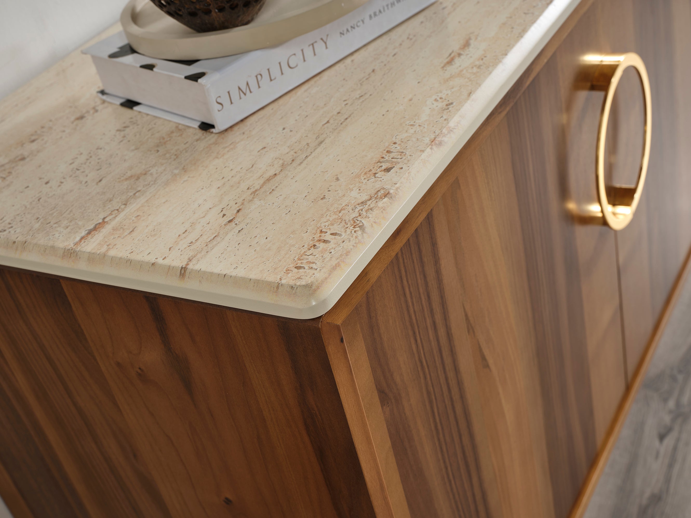 Бюфет «MK 76» с естествен фурнир, размер 205х80х48см