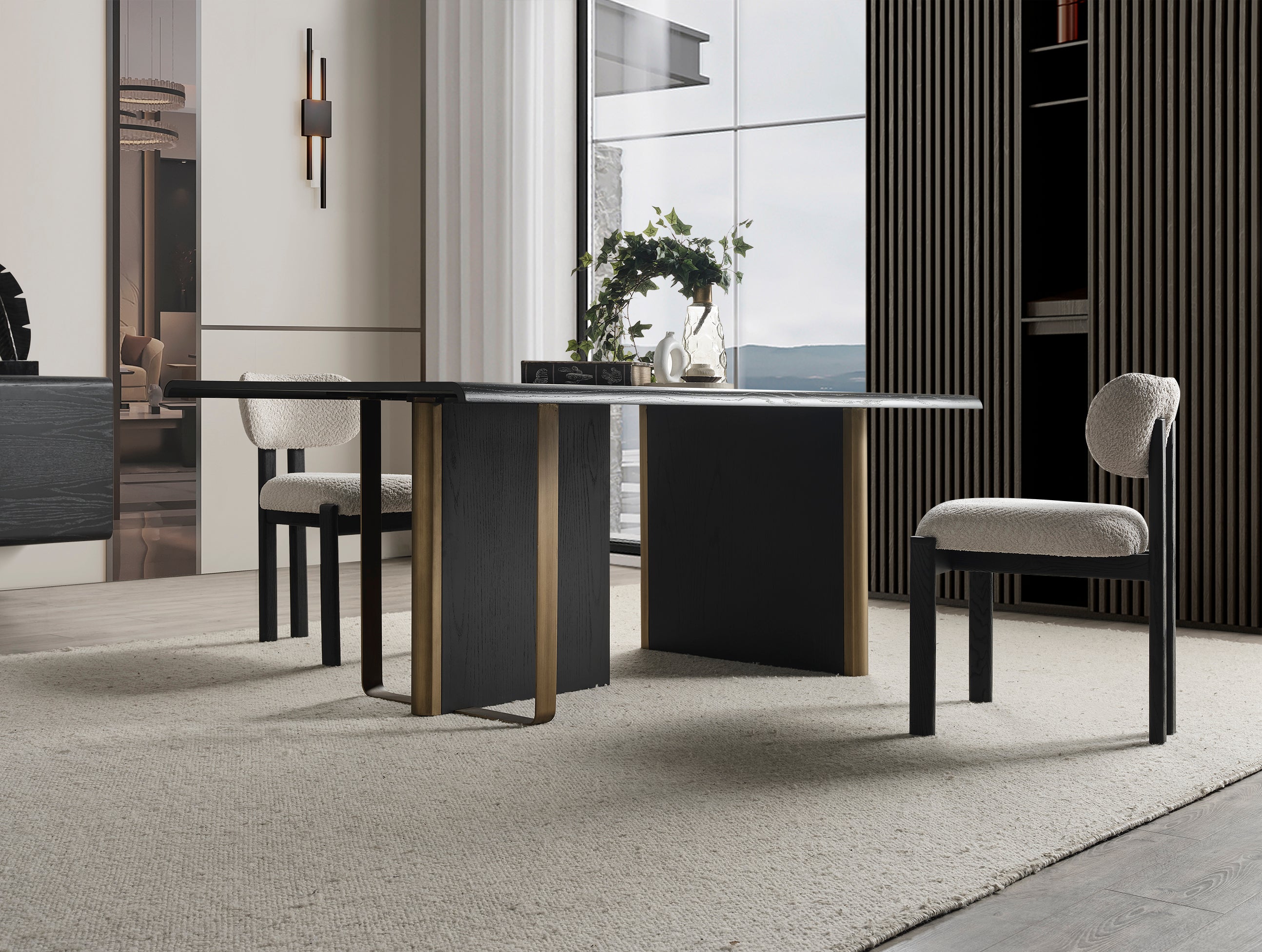 Трапезна маса «MS 42» с размер 208х78х101см