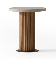 Помощна маса «Melody» - с травертин и естествен фурнир