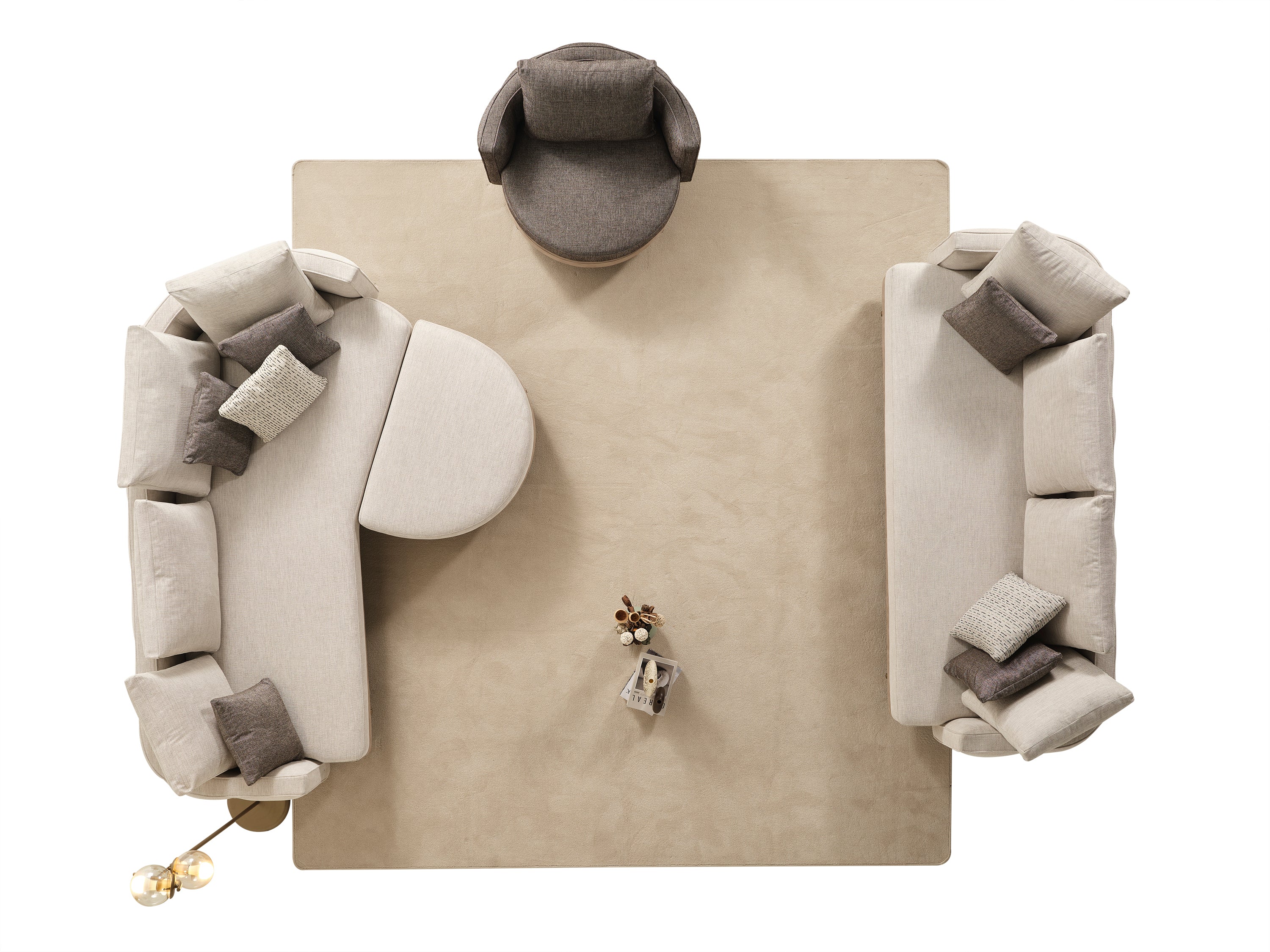 Триместен диван P Alya