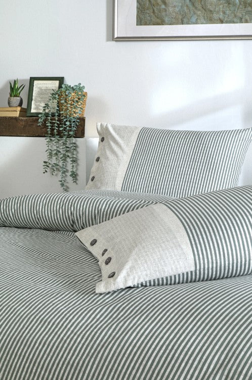 Двоен спален комплект «Natural Line Yesil» King size, 4 части, ранфорс