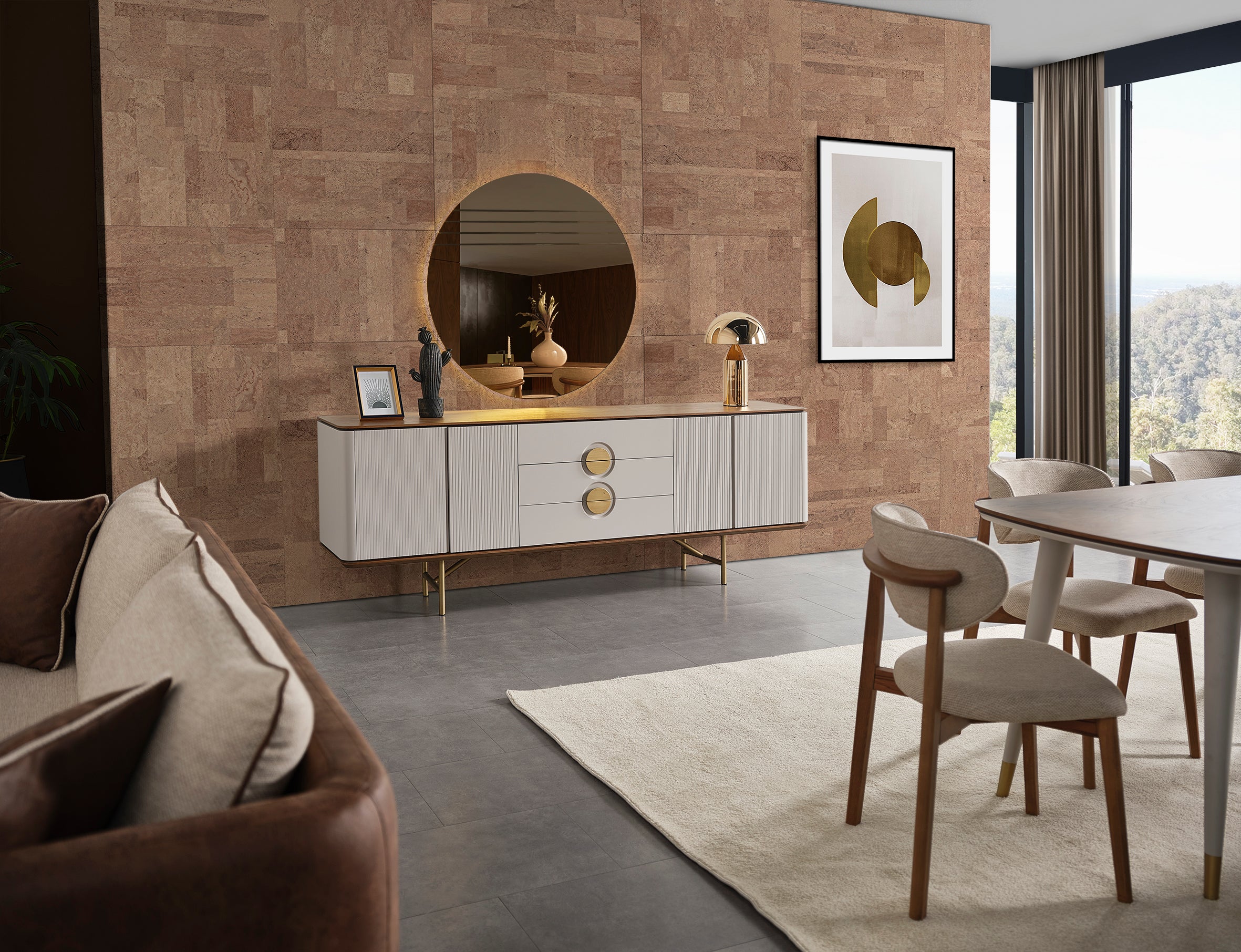 Бюфет «Viola» с три чекмеджета, размер 220х80х50см