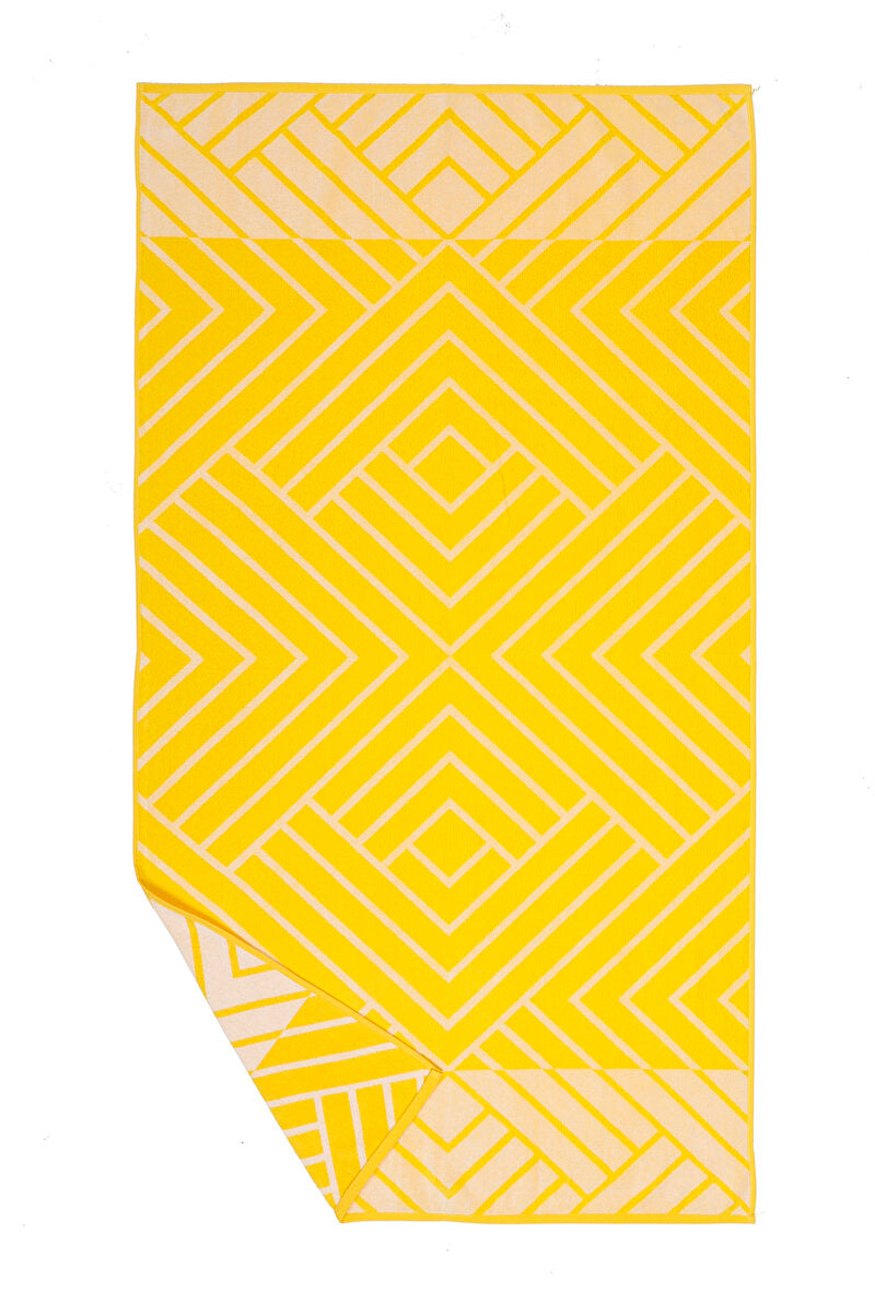 Плажна хавлия Özdilek Cannes Diamond Style Yellow Silgi 86х162 см