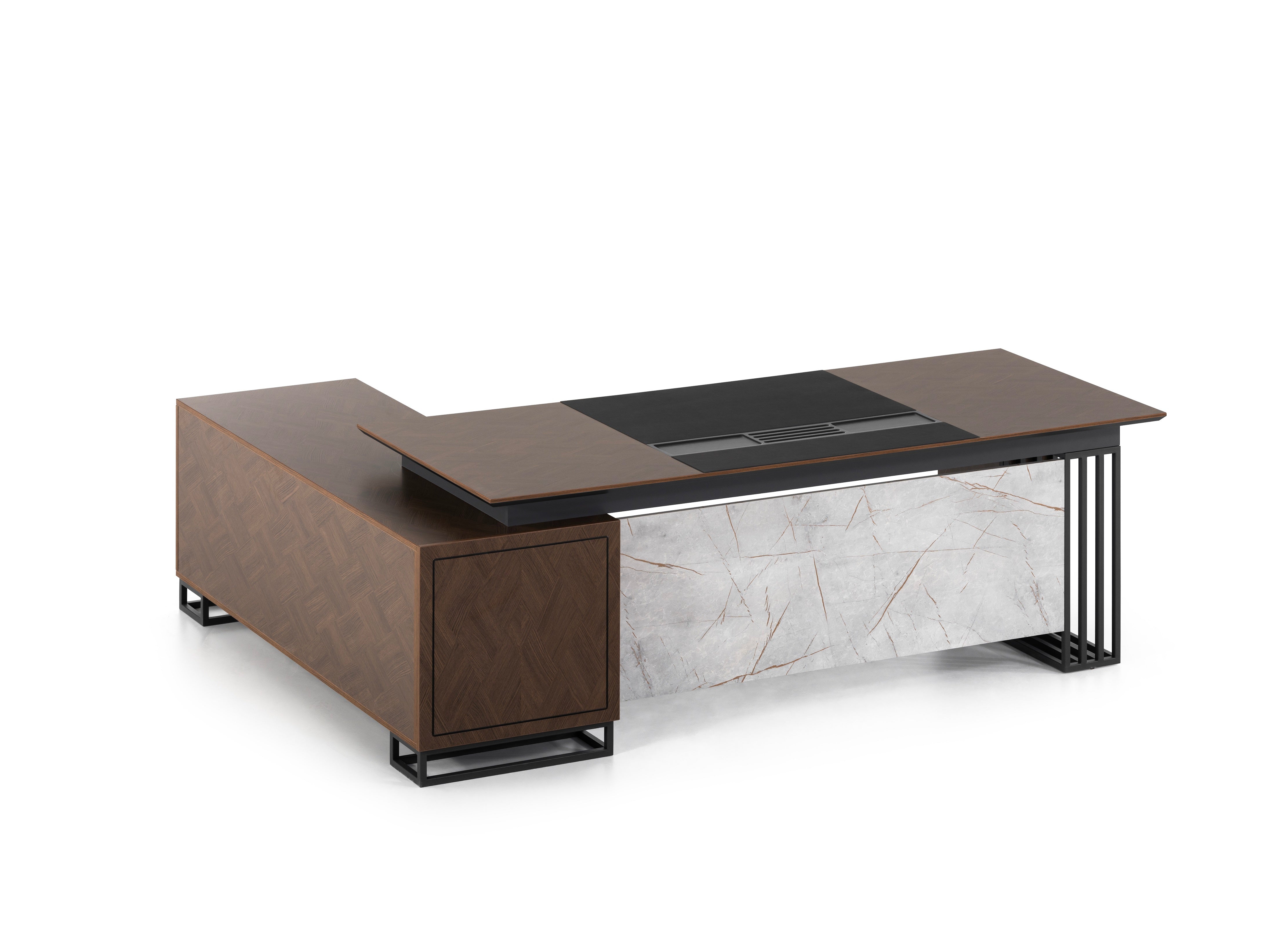 Офис бюро «Prime» два цвята, размер 240х75х180см