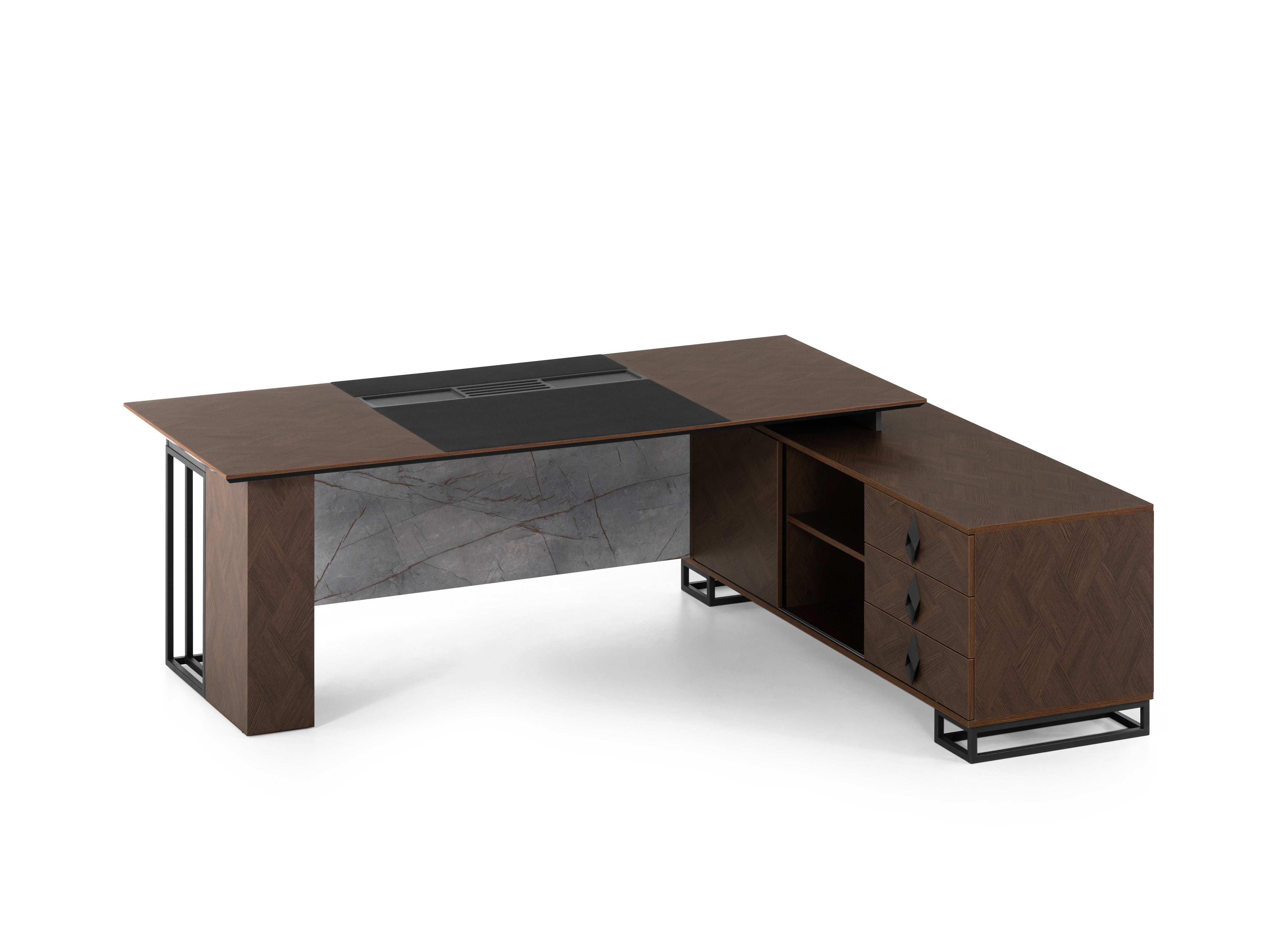 Офис бюро «Prime» два цвята, размер 240х75х180см