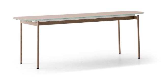 Холна маса «Pandora Slim» с керамичен плот, размер 130х40х33см