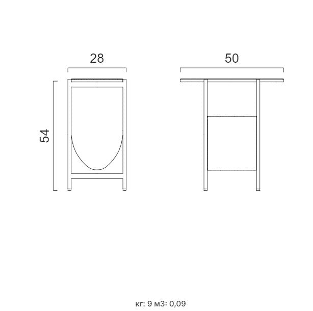 Масичка за списания «Pandora» - с керамика