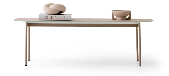 Холна маса «Pandora Slim» с керамичен плот, размер 130х40х33см