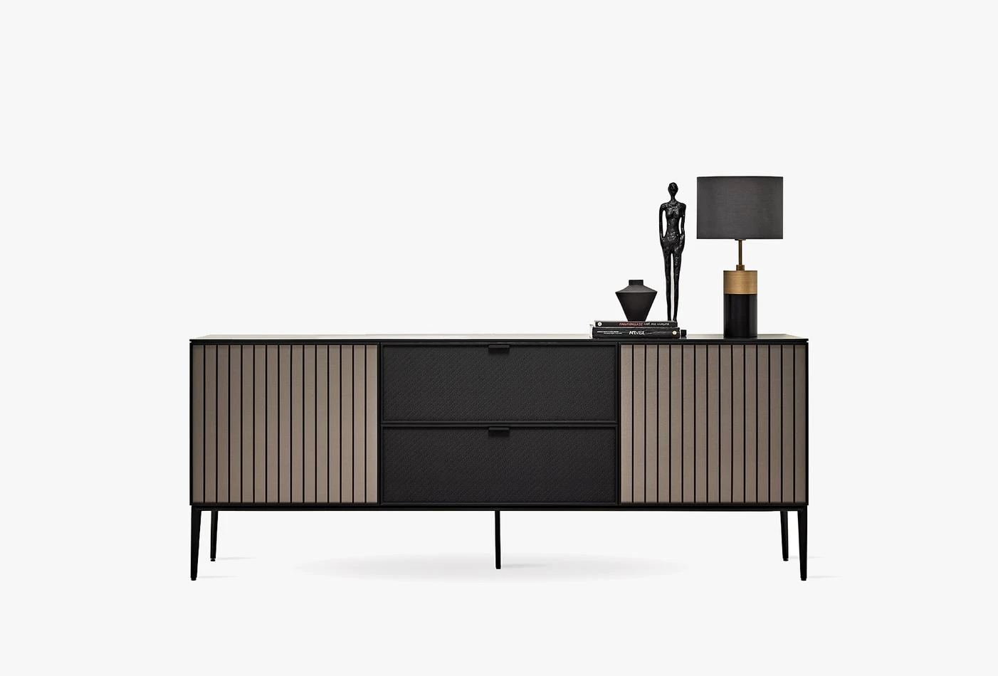 Бюфет «Riga» с две чекмеджета, размер 209х82х48см