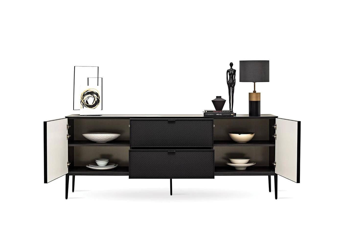 Бюфет «Riga» с две чекмеджета, размер 209х82х48см