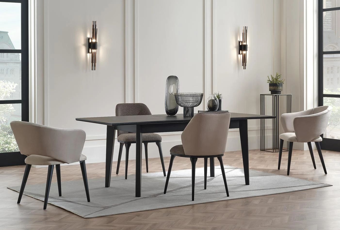 Трапезна разтегателна маса «Riga» с размер 160х77х90см