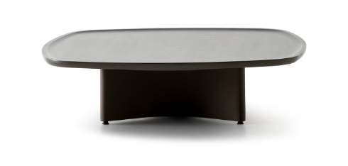 Холна маса «Riva Square» с естествен фурнир, размер 100х26х100см