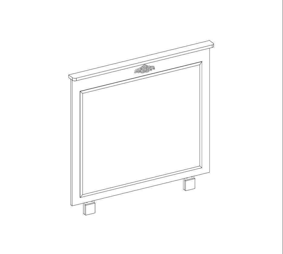Огледало «Romantica» с размер 90х79х5см