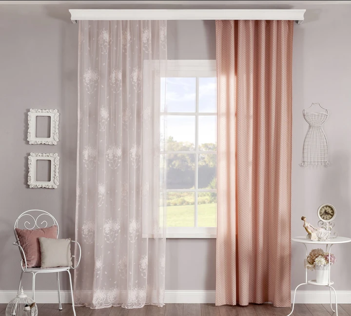 Прозрачна завеса «Paradise» размер 150х260см