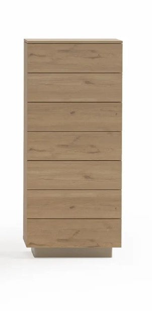 Скрин «Osaka» със седем чекмеджета, с фурнир дъб, размер 60х139х46см