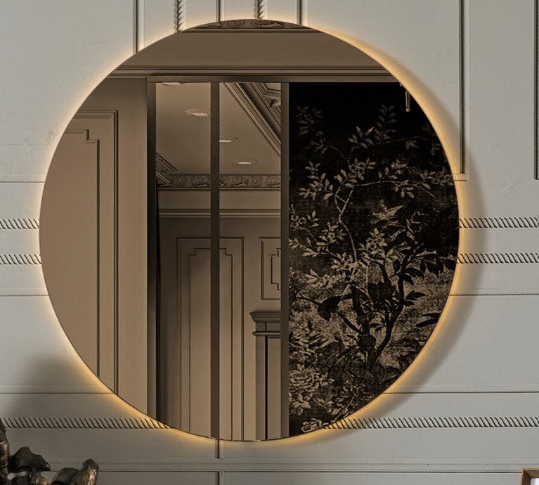 Огледало за бюфет «Tesla Black» с размер 90х90х3см