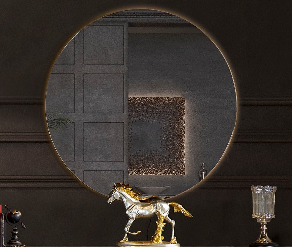 Огледало за бюфет «Tesla Walnut» с размер 90х90х3см