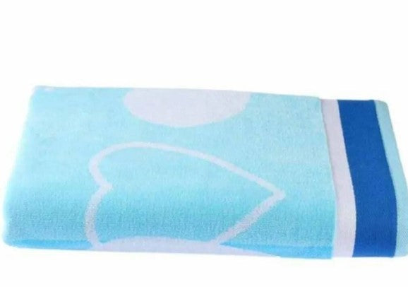 Плажна хавлия «Love Story Mavi» памук, кадифе, размер 70х140см