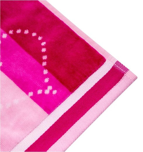 Плажна хавлия «Love Story Pembe» памук, кадифе, размер 70х140см